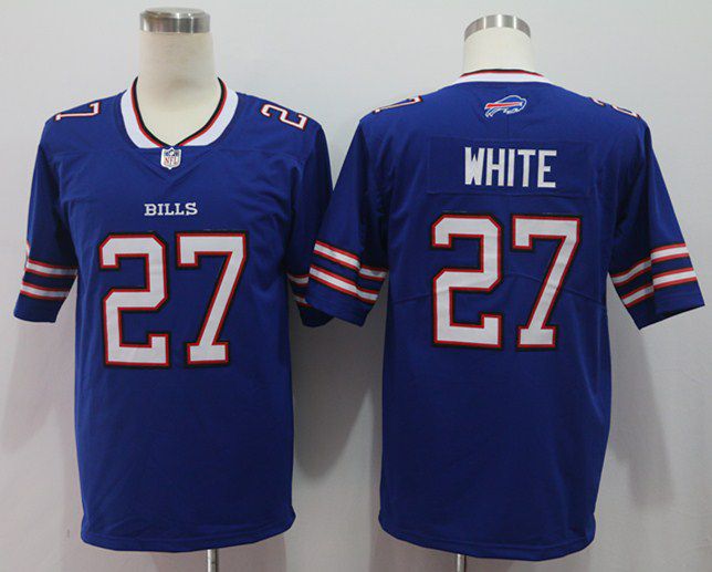 Men Buffalo Bills #27 White Blue Vapor Untouchable Limited 2020 Player NFL Jersey->women nfl jersey->Women Jersey